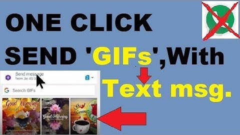 Enable GIFs in text messages | Send GIFs on android messages from your android  Phone