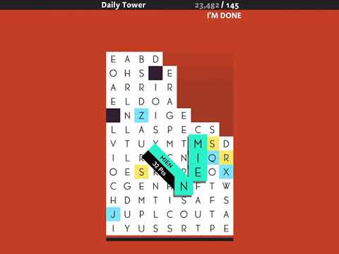 Scoring 23482 on SpellTower Daily Tower. Can anyone beat this?