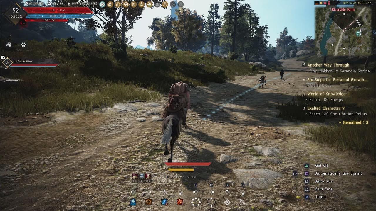 PS5 Gameplay Black Desert Online 2021 Serendia Shrine (PS4