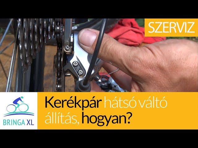 Kerékpár hátsó váltó állítás - YouTube