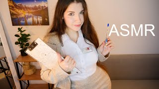 АСМР Психолог 🤓 [ Психологический тест ] 💊💼 ASMR Psychologist [ Psychological test ]