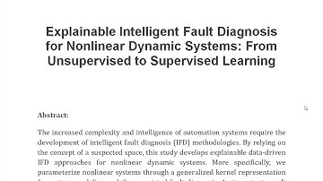Explainable Intelligent Fault Diagnosis for Nonlinear Dynamic Systems From Unsupervised to Supervise