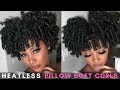 EASY PILLOW SOFT CURLS ON TYPE 4 NATURAL HAIR | No Stretch + No Heat Perm Rod Tutorial