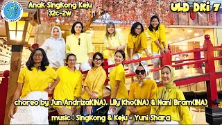 LINE DANCE ANAK SINGKONG KEJU Choreo by. Jun Andrizal, Lily Kho & Nani Bram (ALL INA) | ULD DKI 7