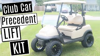 How to install Golf Cart Lift Kit | Allsports 6' Lift Kit & Trex Wheels | Club Car Precedent
