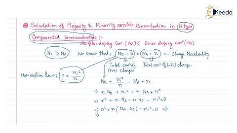 Understanding NType Compensated Semiconductor: Majority & Minority Carrier Concentration Calculation