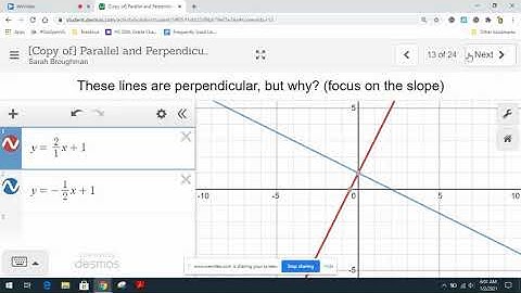 Video notes parallel and perpendicular lines