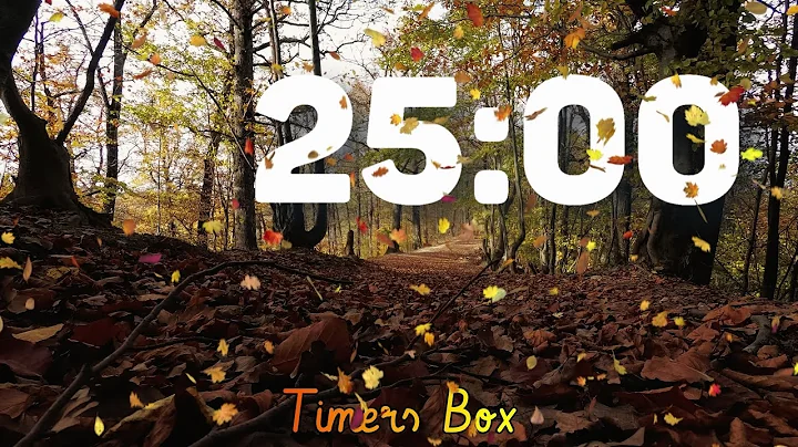 Autumn 25 Minute Timer with Relaxing Music 🍁 Tranquil Fall Ambiance #AutumnTimer #25MinuteTimer