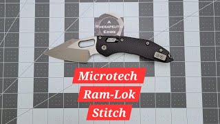 Microtech Ram-Lok Aluminum Manual Stitch #review #Microtech #stitch #subscribe #atherapeuticedge