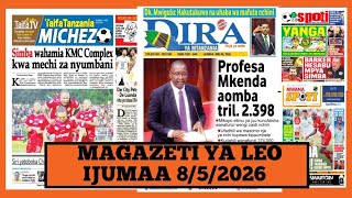 Magazeti ya leo Mei 8/2026 Ijumaa/magazeti ya michezo leo asubuhi/ijumaa/Simba vs yanga