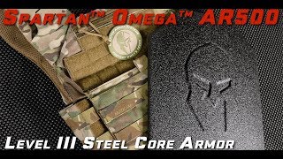 Spartan Armor Systems AR500 Omega Body Armor Active Shooter Kit/police Tactical Gear ATC Full Coat Black Medium-Extra Large PKG500-ACTSH-ATC-FC-KIT
