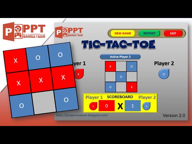 Online Zoom Game Tic-Tac-Toe for Google Slides