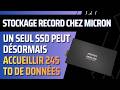 Micron lance un SSD de 245 To : le stockage change d’échelle