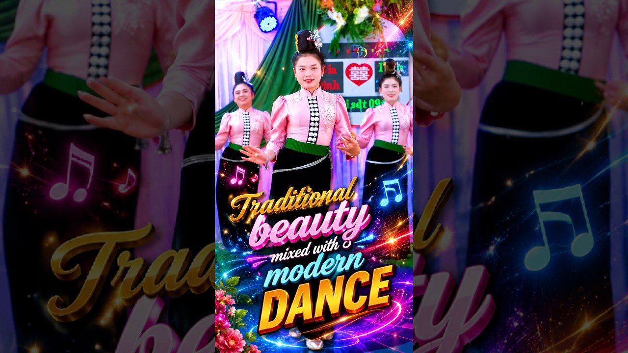 Traditional beauty mixed with modern dance#shorts #traditionaldance #culture #vietnam #beautiful