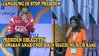 KOCAK TAK DISANGKA2, Ditanya Pak Jokowi Jawaban Dea dari Ende Bikin Kaget