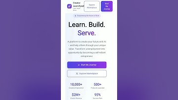 Creator Launchpad | Bolt Hackathon 2024 Demo | Learn, Build & Serve with AI
