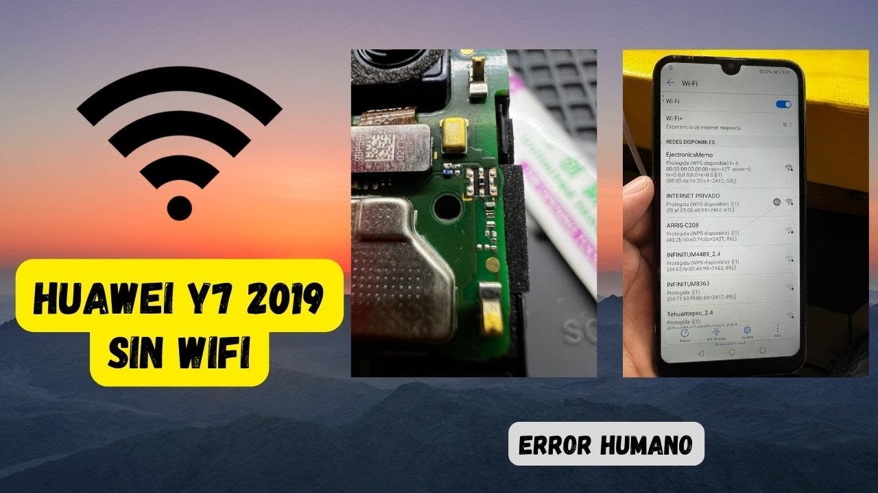 📱 HUAWEI Y7 2019 NO DETECTA REDES WIFI [REPARACION][ERROR HUMANO] YouTube