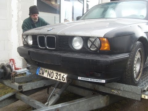 BMW E34 Turbo Test Runs 2012 @blackforestbuscrew