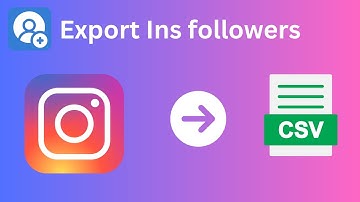 How to bulk export IG Follows as CSV files?