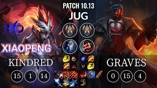 DMO Xiaopeng Kindred vs Graves Jungle - KR Patch 10.13