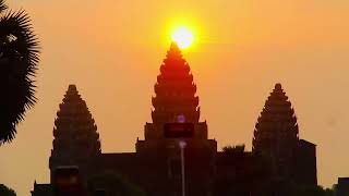 Extremely Beautiful Sunrise at Angkor Wat