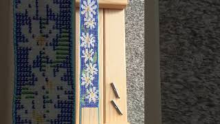 Daisy Beading Pattern – PDF for Loom Bracelet or Bookmark 🌼✨ #beadingpattern #loombeading