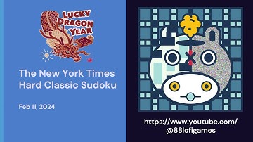 The New York Times Hard Classic Sudoku - Feb 11, 2024 Solution