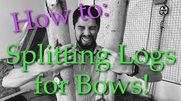 How to split a log into bow staves