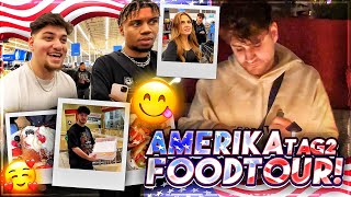 WIR TESTEN DAS ESSEN IN AMERIKA🇺🇸😍 Mit Melina, Sidney, Eldos, Rohat & Musti🔥Amerikavlog Tag 2