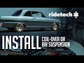 19621967 chevy ii  nova coilover  air suspension with ridetech tubular control arms and 4link