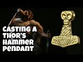 Viking Thors Hammer pendant - 3D printed & cast in Bronze using Bluecast X5 castable resin by VOG