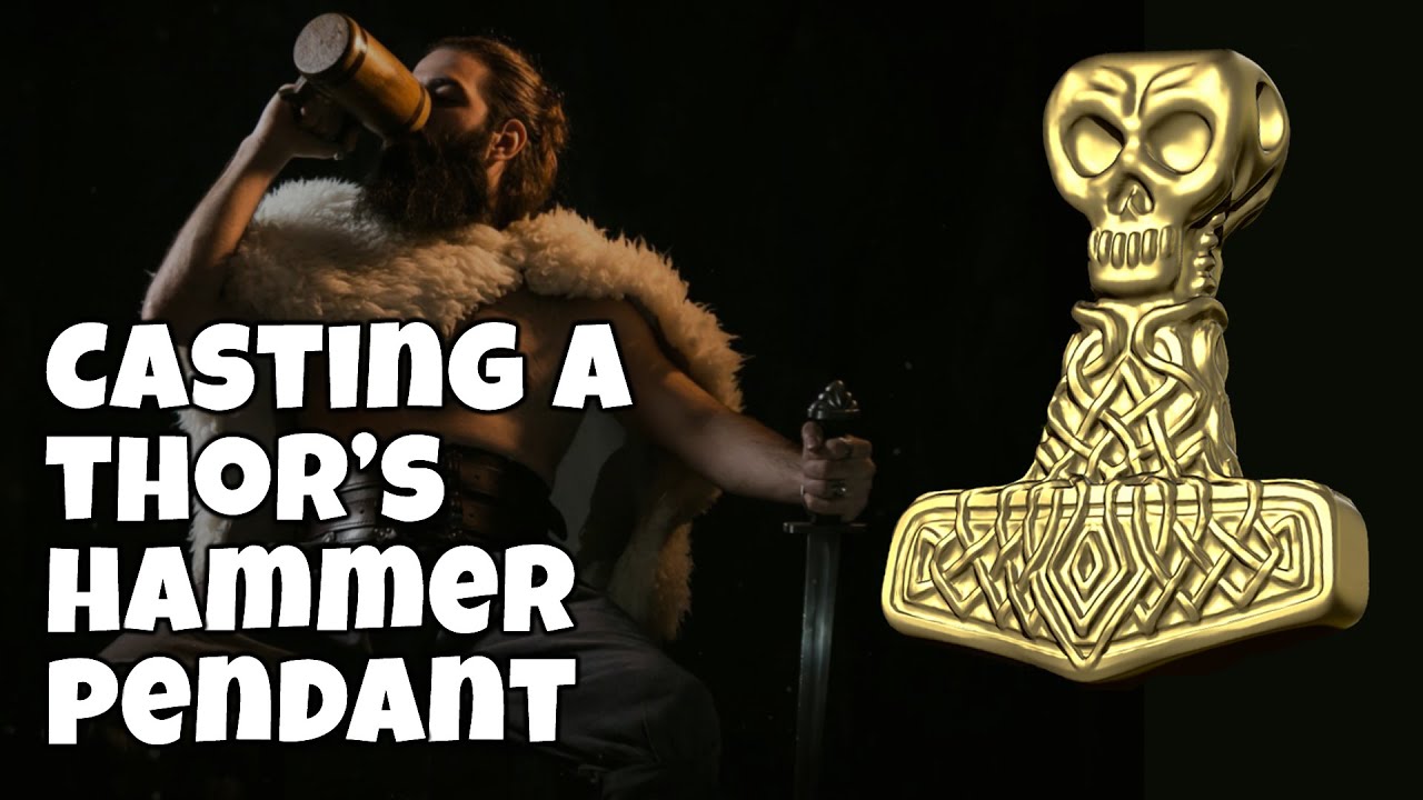 Viking Thors Hammer pendant - 3D printed & cast in Bronze using ...
