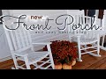 New Fall Farmhouse Front Porch! Cozy Fall Baking Vlog 2021