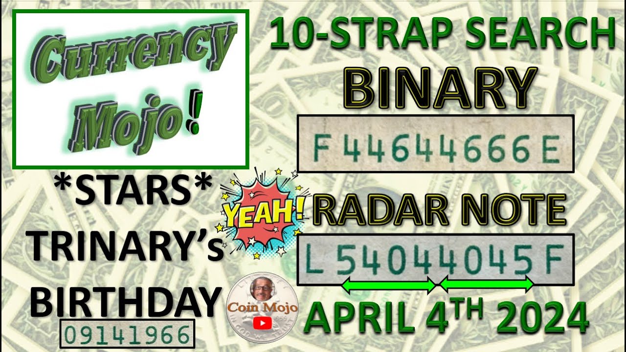 10 strap $1000 fancy serial number search - YouTube