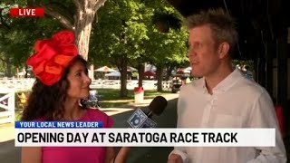 Opening Day at Saratoga Race Course with Pat McKenna NYRA VP for Communications