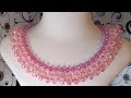 Crystal beaded necklace * Колье из кристалла *