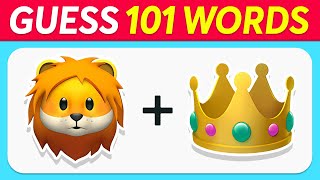 Guess the WORD by EMOJI | 101 Words  Quiz Kingdom