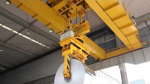 Intelligent Steel Coil Handling Overhead Crane for Unmanned Factory #overheadcrane #intelligent