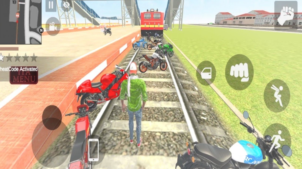 🎮Franklin Train Station vs Super Bike 😱 | Full Gameplay GTA 5 Indian theft auto simulator game 