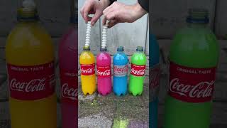 CoCa Cola, Fanta, Sprite und Mentos  | Experiment #Shorts