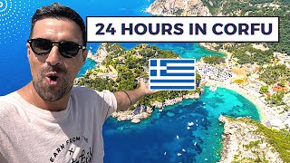 CORFU 🇬🇷 24 Hours in Paradise! Best Beach + Old Town | Greece Travel Vlog