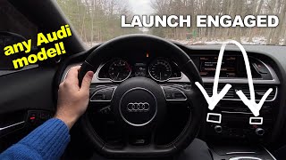 How to Engage Audi Launch Control