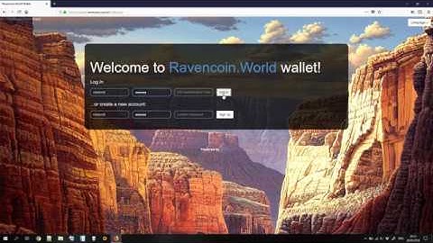 RavenCoin.World Wallet (Part 1)