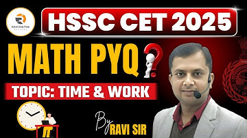 || TIME & WORK CLASS -1  BY RAVI SIR || FOR HTET PRT TGT PGT & CET