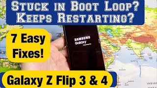 Galaxy Z Flip 3 & 4: Stuck in Boot Loop? Keeps Restarting Over & Over? FIXED!