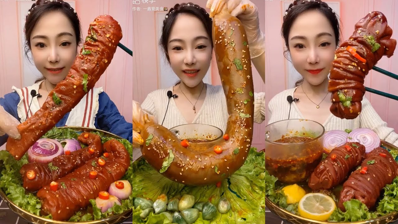 ASMR SOSLU ÇİN YEMEKLERİ YEME EATING SPICY CHINESE FOOD 吃辛辣的中国菜 SATISFYING MUKBANG 먹방 🌶