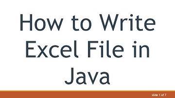 How to Write Excel File in Java