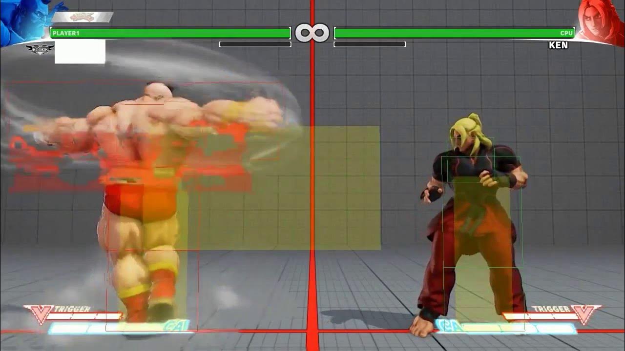 street fighter5 zangief hit box YouTube