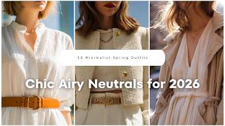 10 Minimalist Spring Outfits 🌿 Chic Airy Neutrals for 2026 screenshot 1