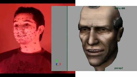 Real time facial rig test